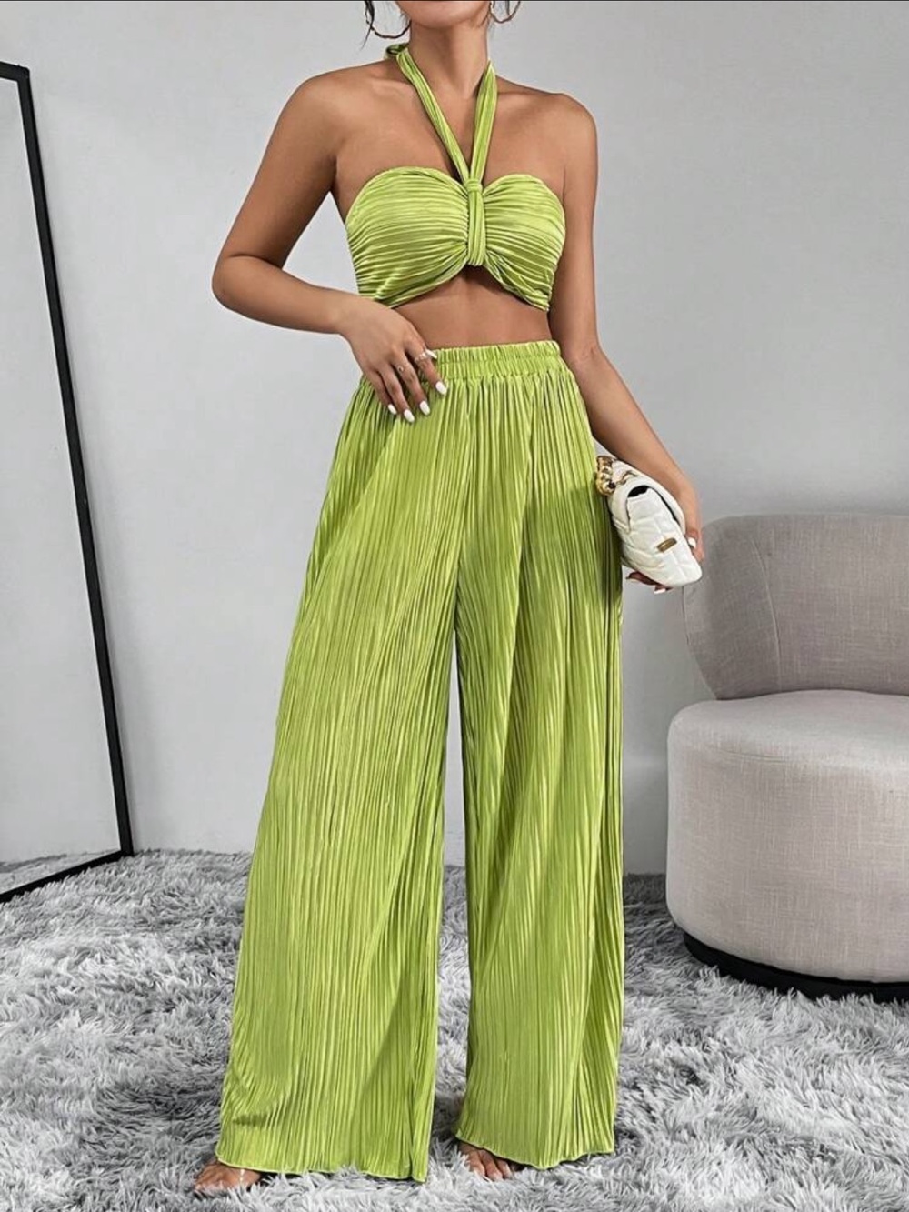 Crop top & pants set